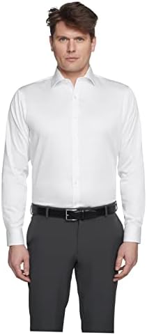 Мъжки Великото риза Kenneth Cole с Еластична яка Редовен намаляване на Нетронутого материал
