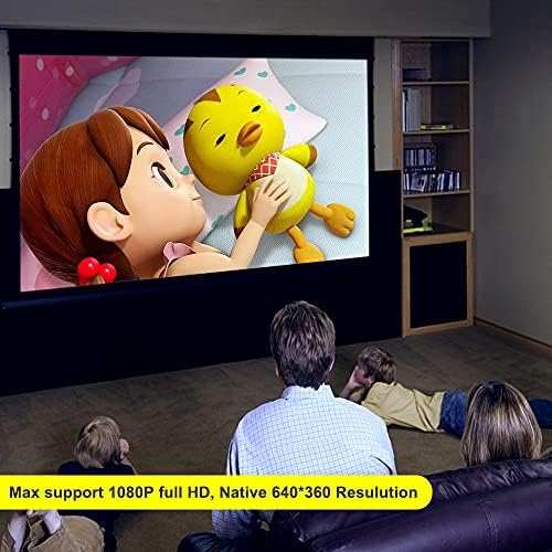 GPPZM Мини-проектори за 1080P видео проектор, Детски Преносим Проектор TD860, LED 3D Домашно Кино, Умен Проектор, Подарък