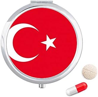 Турция Националния Флаг На Страната На Азия Калъф За Хапчета В Джоба Кутия За Съхранение На Лекарства Контейнер Опаковка