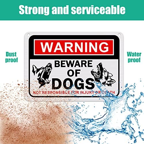 Lounsweer 4 бр., Набор знаци изземат и Пазете се от кучето в Знак на частна собственост, Отразяващи Алуминиеви Предупредителни Знаци,
