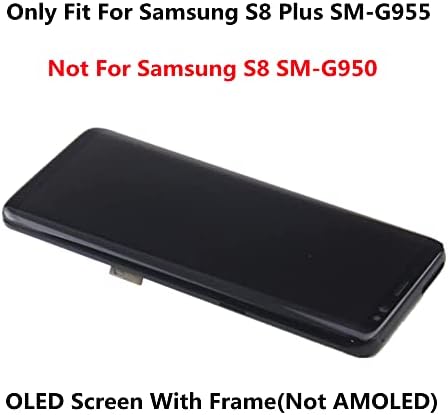 LNONLS S8 Plus Подмяна на LCD екрана на дисплея за Samsung Galaxy S8 Plus Сензорен Дигитайзер Екран възли с рамка S8 + 6,2 G955U