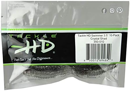 Риболовна стръв Tackle HD 10 в опаковка, 3,5-Инчовата Мека Пластмаса Стръв с Лопастным опашка, Примамка за Сладководни, Заледени