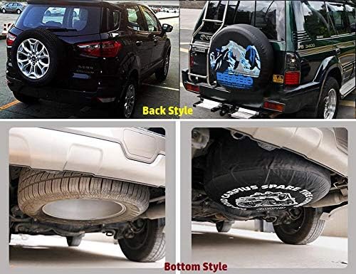 Съвместим с калъф за резервна гума Mitsubishi, Калъф за резервна гума, Пылезащитной Водоустойчива мека защитна чанта за съхранение