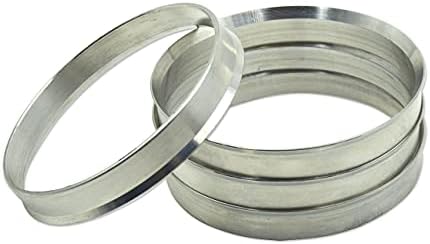 Пръстени за центриране на главината GoldenSunny от 64,1 до 67,1, Пръстени за центриране на главината от сребрист алуминий, Съвместими