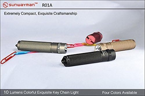 Sunwayman R01A Черно 10-Люменный Ключодържател-Фенерче