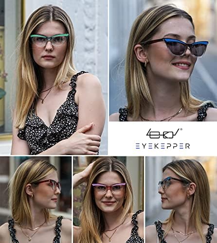 Eyekepper, 5 комплекта очила за четене котешко око, симпатични очила за четене за жени, + 2,75
