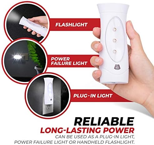 Led аварийни осветителни тела Amerelle за домашно прекъсване на електрозахранването – Разход на лампа с три функции на тока и подключаемым
