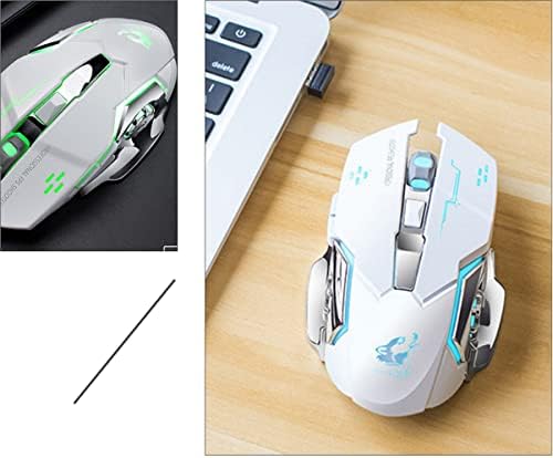 Mobestech Безжична Детска Мишка Безжична Мишка USB-зарядно устройство ще захранване на Мишката Високоефективна Оптична Мишка Компютърна