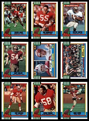 1990 Topps San Francisco 49ers Почти пълен комплект от екипа на San Francisco 49ers (Комплект) NM/MT 49ers