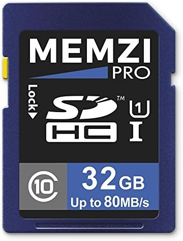 Карта памет MEMZI PRO 32GB Class 10 80 MB/SDHC карта за цифров фотоапарат Panasonic Lumix DMC-G6, DMC-G6H, DMC-G6K, DMC-G6M, DMC-G6W,