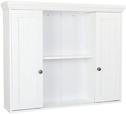 N/A (80 X 15 X 65,5) см, с две врати, с монтиран на стената шкаф за баня, Бели шкафове за баня (Цвят: A, Размер: (31,5 x 5,91 x