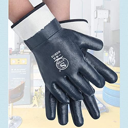Мъжки петролните ръкавици U/N axcsky с Безопасни Широки маншети за ръкавици работници нефтохимическа промишленост транспорт 4 двойки