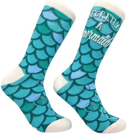 Тениски Crazy Dog, Дамски Чорапи Secretly A Mermaid, Сладък Забавен Подарък за Нея, Забавна е Новост, Обувки