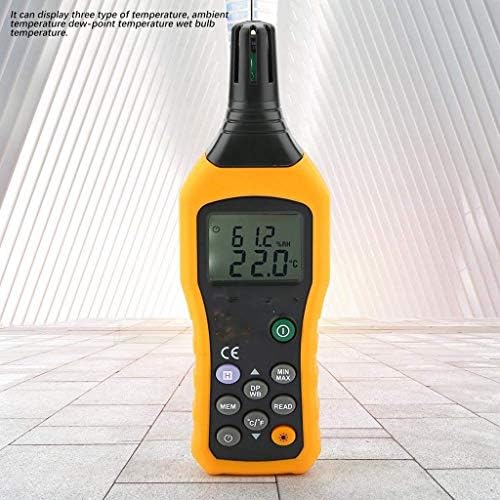 XJJZS Измерване на Температура и Влажност с Подсветка Дигитален Psychrometer Термометър, Влагомер