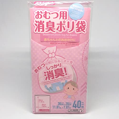 Пакет за дезодорант Daiso Japan за памперси M Размер 11,81 вкл. (30 см) × 7,87 (20 см) 40 листа