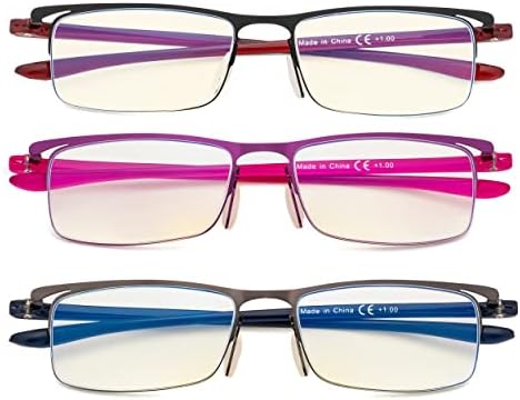 Очила със сини светофильтром Eyekepper - Компютърни Ридеры - Очила за четене Със защитата на UV420 в полуободке Женски Мъжки