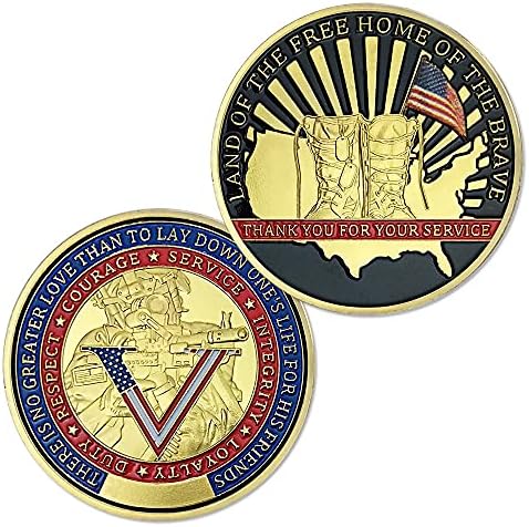 Монета на Военния повикване САЩ Ветеранский Подарък Войник Армия Братство на Воини Благодарствена Монета