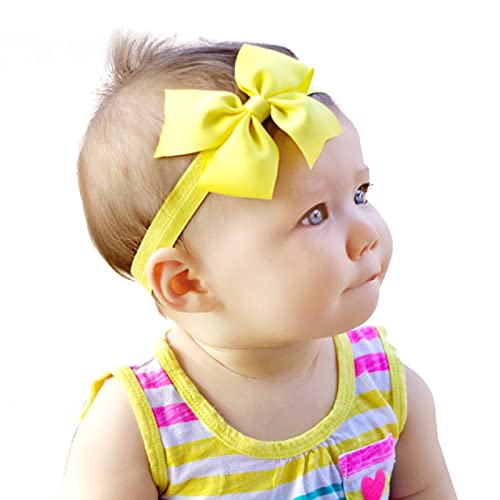 Xansema 2 бр., превръзка на главата с лък за малки момичета, еластична превръзка на главата за новородени деца, аксесоари за коса