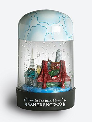Земни балони - обичам Сан Франциско - свят, в който вали дъжд - Изключителна изработка - Уникален Стил, Декорация за дома Дъждовни
