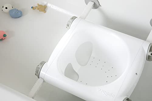 Седалката за вана Regalo Baby Basics™ осигурява подкрепа и баланс при къпане заседание, включва стабилна и надеждна система за вакуум,
