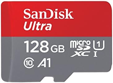 Карта памет SanDisk 128GB Ultra microSDXC UHS-I - до 140 MB/s, C10, U1, Full HD, A1, Micro SD Card - SDSQUAB-128G-GN6MN