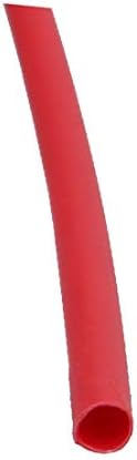 X-DREE Polyolefin Термоусаживаемая тръба Кабелен ръкав с Дължина 20 метра с вътрешен диаметър от 1,5 мм Червено (Tubo de poliolefina