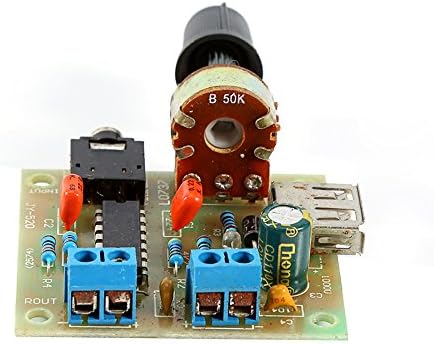 Такса Аудиоусилителя Hilitand, USB-Усилвател PM2038, Аудиомодуль, Аудиоприемник Мощност от 5 W vdc 2-6 за Динамиката на аудио системата