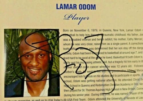 Книжка Залата на славата на баскетбола в Ню Йорк за 2017 година, подписан на компанията на 7 inc. Ламар Одъм - Баскетболни топки