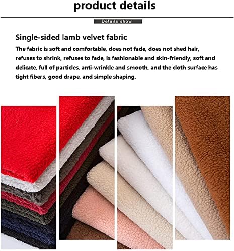 Кърпа за шивашки от вълна от овце ADSWIN ширина 60 см, 500 Г/ м, се използва за производството на матраци, шевни и занаяти собствените си ръце (Цвят: красный1)