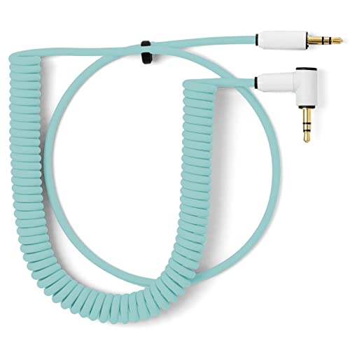 Специален аудио кабел MyVolts Candycord OP-1 / OP-Z, Директно от мини-порта до ъгловата мини конектор, Огънати от 65 см до 90 см, Ананасово-жълт цвят