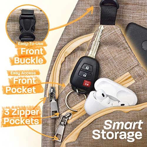 Раница-прашка през рамо Nupouch със защита от кражба USB Конектор за зареждане, Лека Раница за пътуване, Туризъм, За всеки ден,