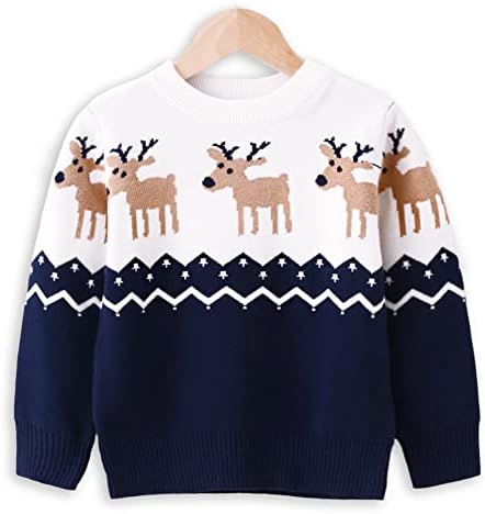 Детски Коледен Пуловер Remimi за Малки Момчета И Момичета, Празничен Пуловер, Топ, Жилетка