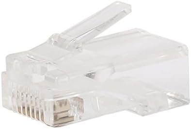 Колекция eTECH 50 Броя Обжимных конектори Cat6, Cat5E - Конектор RJ-45 CAT5 CAT5E CAT6 8P8C UTP Позлатен Кристална корона Ethernet