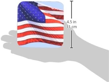 3dRose cst_53611_1 Американски Флаг на САЩ Патриотични Американски Меки подложки, Комплект от 4