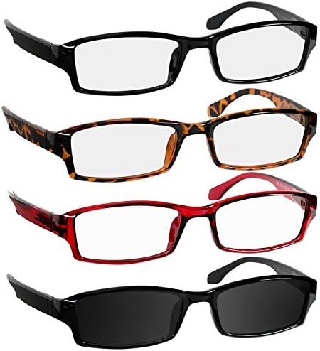 Очила за четене TruVision Readers с удобна кутия пролетта вериги за мъже и жени капацитет 9501Л.с.