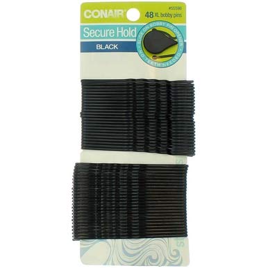Conair Xtra Дълги Черни Фиби за коса - 48 карата