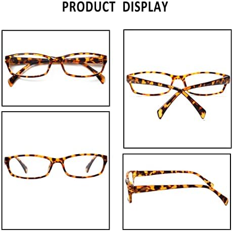 Очила за четене NORPERWIS, 5 двойки стилни цветни очила за четене, модни очила за четене за мъже и жени