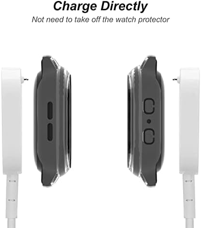 BlackPro е Съвместим с защитно фолио за часа Gabb, трудно КОМПЮТЪР и закалено стъкло Gabb Watch Protector Cover Case (Прозрачен)