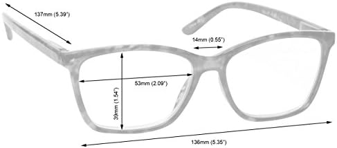 Фирма за производство на очила за четене Bright Blue Readers С Големи Дизайнерски Мъжки кутия пролетта панти R51-3 +1,75