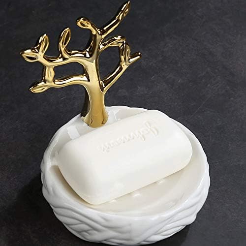 Държач за сапун ястия Керамична кутия за сапун е с оригинална форма - това е не само държач за сапун, но и държач за бижута. Това
