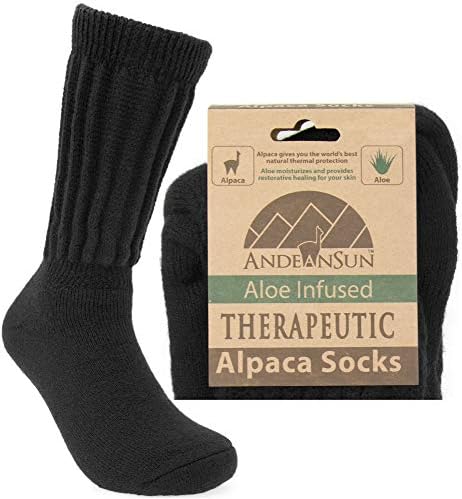 Топли Терапевтични чорапи от алпака AndeanSun Crew за циркулация на Унисекс,
