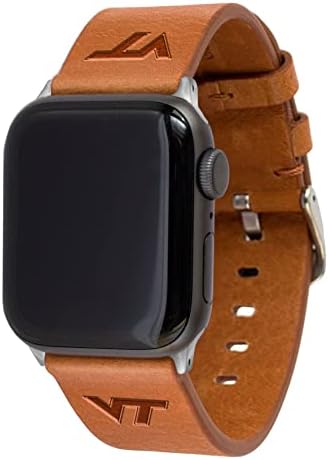 Афинитетът Bands Каишка за часовник Virginia Tech Hokies Премиум-клас от кожа, Съвместим с Apple Watch