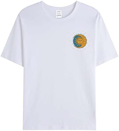 XXBR 2022 Нови Летни мъжки тениски с къс ръкав и кръгло деколте, Потник с графичен принтом, Улични Младежки Дебнещ Основни Тениски