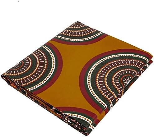 Плат за шиене с кръгово модел ZYZMH, африканска плат с принтом за булчински рокли, тъкан памук, 6 ярда