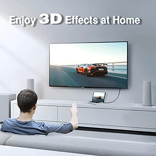Адаптер LEENUE HDMI за мъже и жени, позлатен HDMI адаптер 90 и 270 градуса, Поддържа 4K 3D HDMI Удължител за PS5, PS4, PS3, TV Stick,