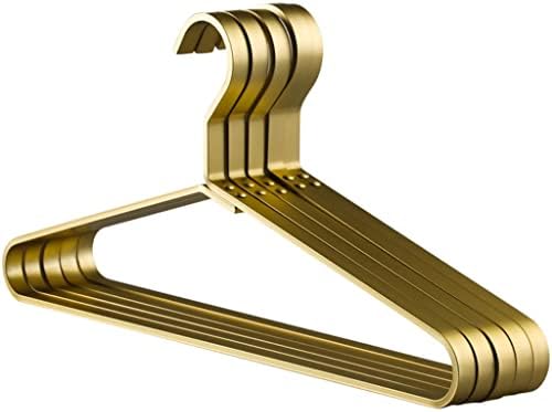 N/A Удебелена Закачалка алуминиева сплав, Закачалка за дома, закачалка за възрастни (Цвят: златен размер: 44,5 * 22 см)