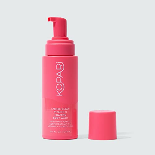Пенящееся средство за измиване на лицето с витамин С Kopari Lychee Clean | Изсветлява, изглажда и овлажнява Сухата Тусклую кожата