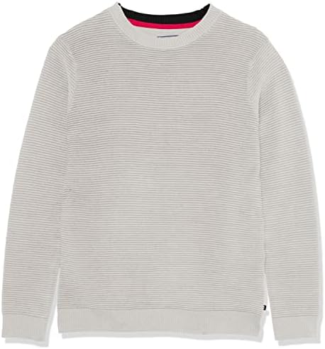 Пуловер-пуловер в рубчик с кръгло деколте за момчета IZOD и лого на гърдите
