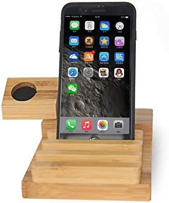 WANGLUKANG Creative 3 Многофункционални скоба за зареждане на мобилни телефони в различни стилове, дървена поставка за зареждане