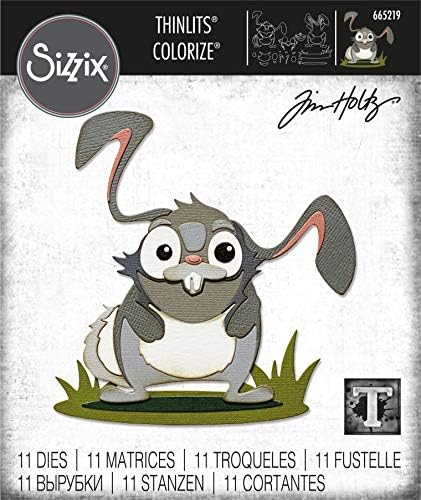 Sizzix Thinlits Die 665219 Oliver Colorize от Тим Хольца, 11 опаковки, Многоцветен